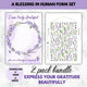 A Blessing in Human Form Gratitude Prompt Paper Set