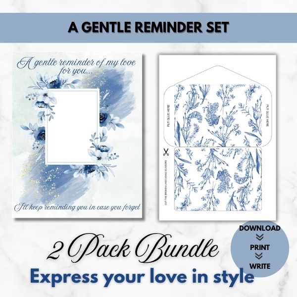 A Gentle Reminder – Guided Love Letter Paper & Envelope Set