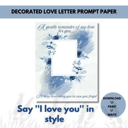 A Gentle Reminder – Guided Love Letter Paper & Envelope Set