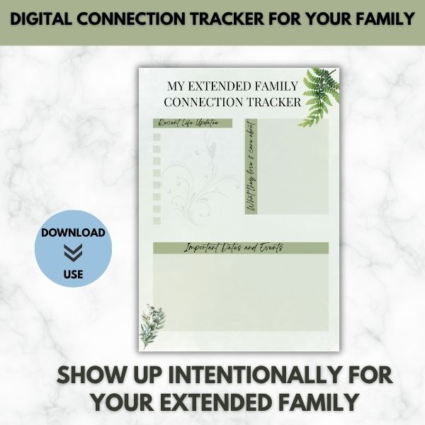 Connection Tracker for Your Extended Family