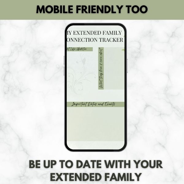 Connection Tracker for Your Extended Family