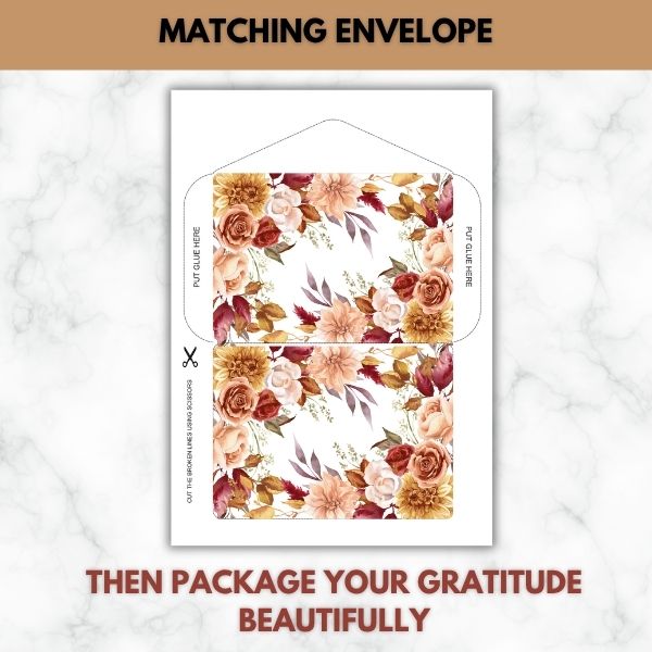 For Being a Constant in My Life- Gratitude Letter Prompt Paper Set (Lined)