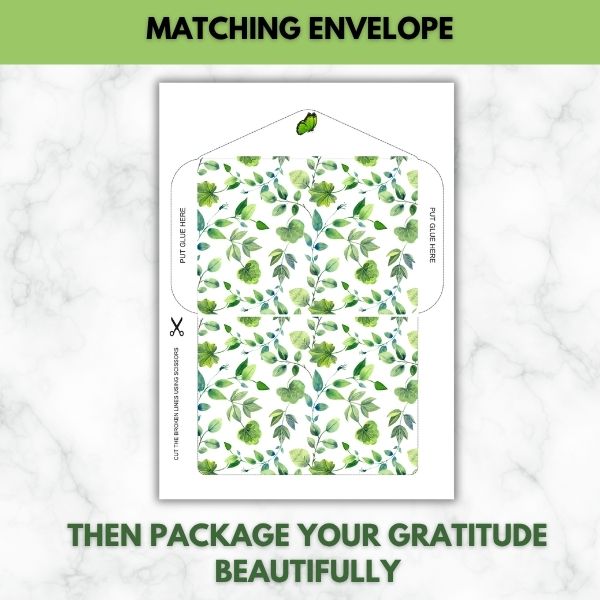 For The Joy & Love You Brought- Gratitude Prompt Paper Set (Unlined)