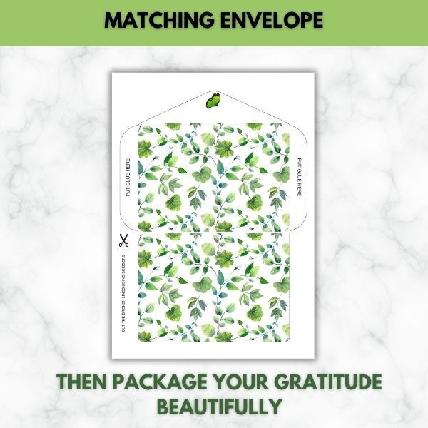 For The Joy & Love You Brought- Gratitude Prompt Letter Paper Set (Lined)