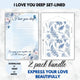 I love you deep- Love Letter Prompt Paper & Envelope Set (Lined)