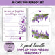 In Case You Forgot Hype-Up Prompt Paper Set