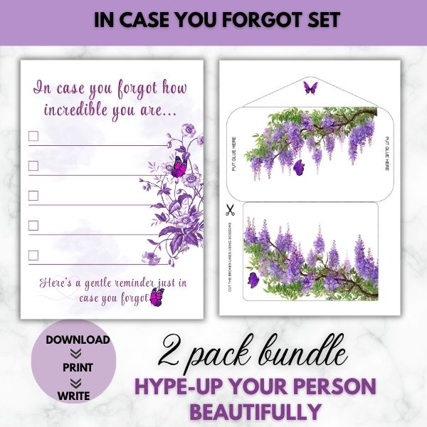 In Case You Forgot Hype-Up Prompt Paper Set