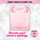 I Didn’t Mean to Hurt You – Printable Apology Prompt Paper (Lined)