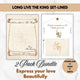 Long live The King – Royal Romance Love Letter Paper & Envelope Set (Lined)