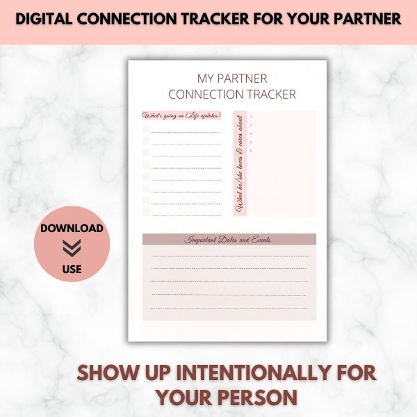 Connection Tracker for Your Partner