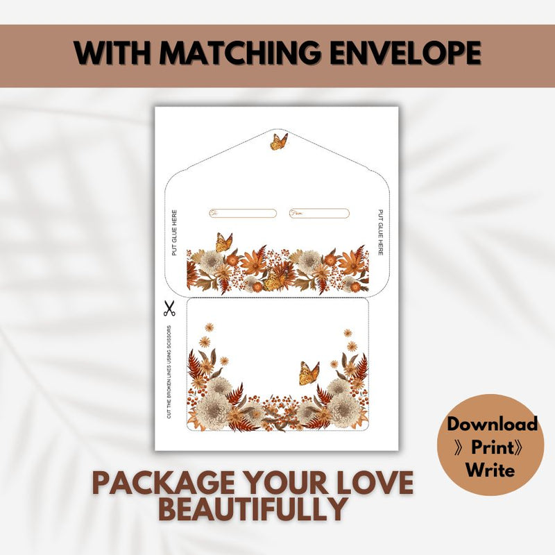 Until the End of Time – Love Letter Prompt Paper & Envelope Set (Unlined)