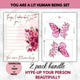 You Are a Lit Human Being Hype-Up Prompt Paper Set